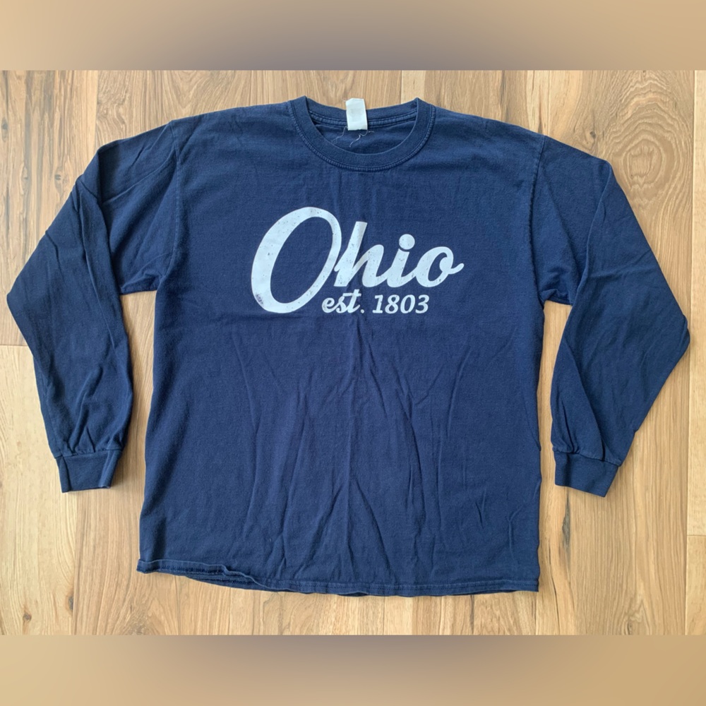 Ohio Est 1803 Longsleeve T-Shirt  Size Large